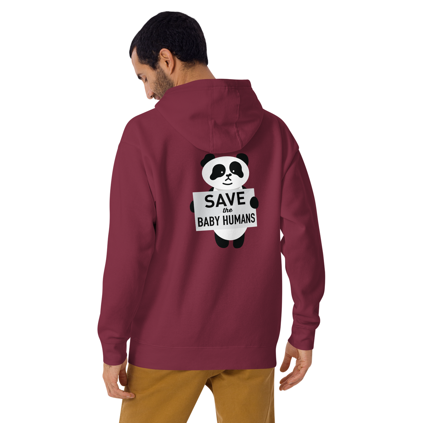 Save The Baby Humans Panda Hoodie